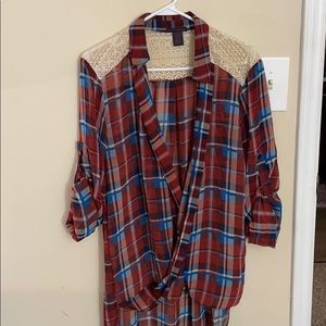 Plaid Blouse